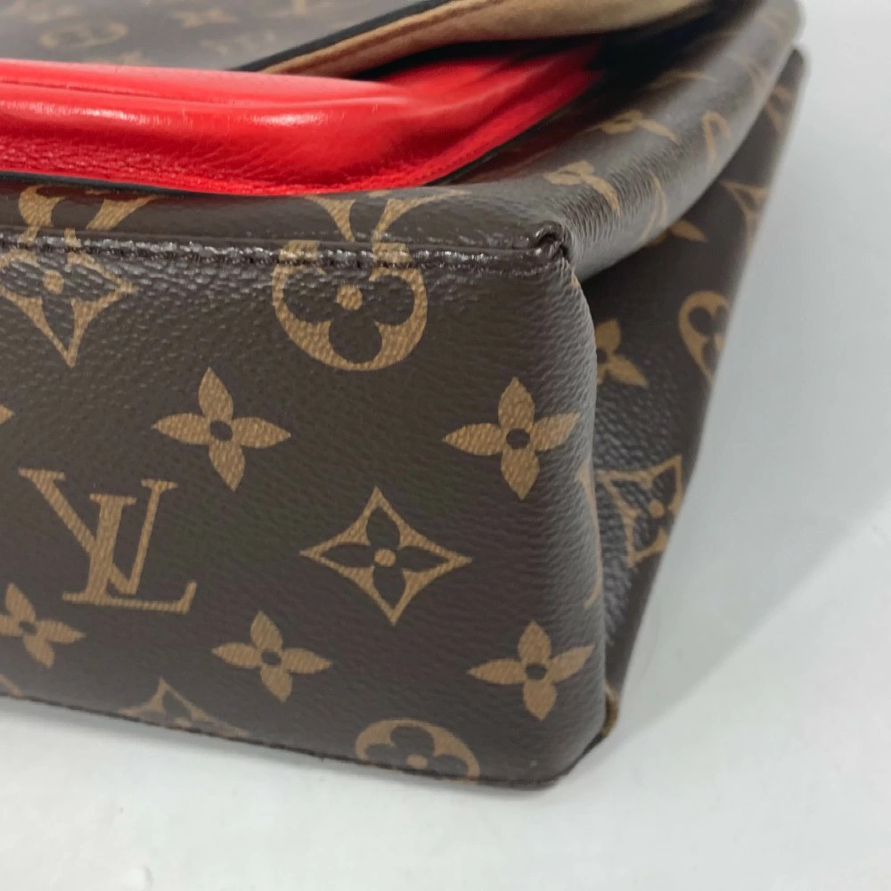 Louis Vuitton Crossbody Canvas Leather Bag Monogram Red Red Coquelicot Marignan - Picture 6 of 15